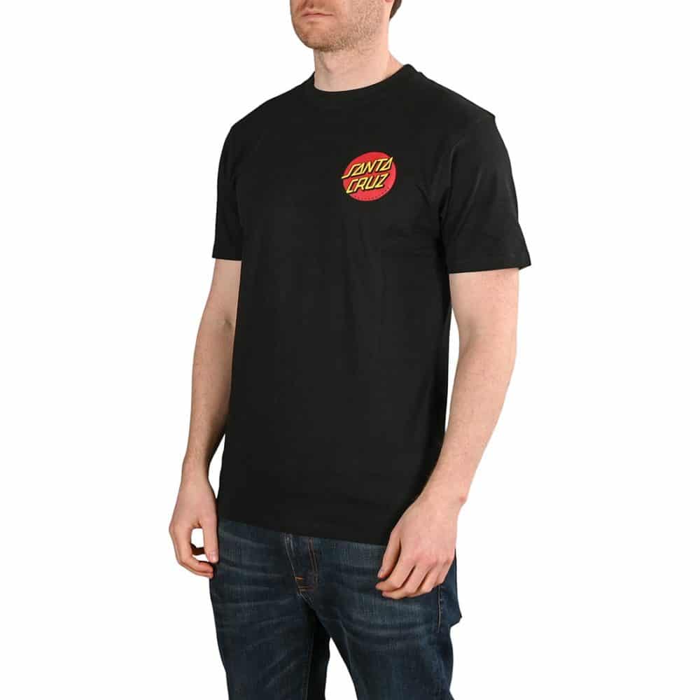 Santa Cruz Classic Dot Chest T-Shirt - Black