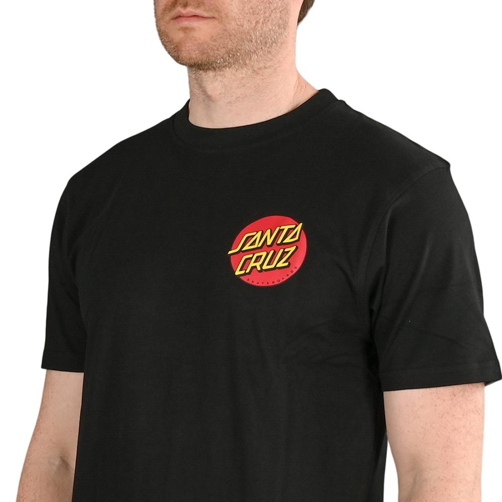 Santa Cruz Classic Dot Chest T-Shirt - Black