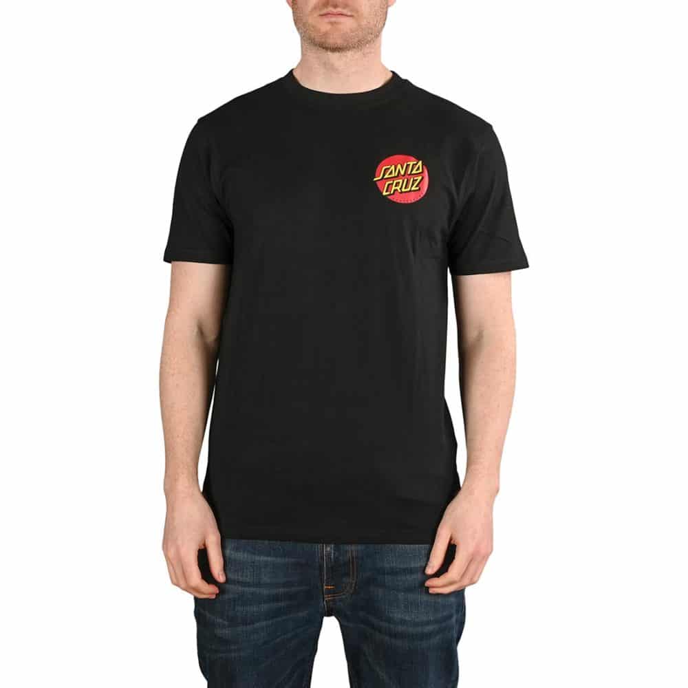 Santa Cruz Classic Dot Chest T-Shirt - Black