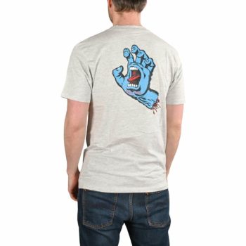 Santa Cruz Screaming Hand Chest S/S T-Shirt - Athletic Heather
