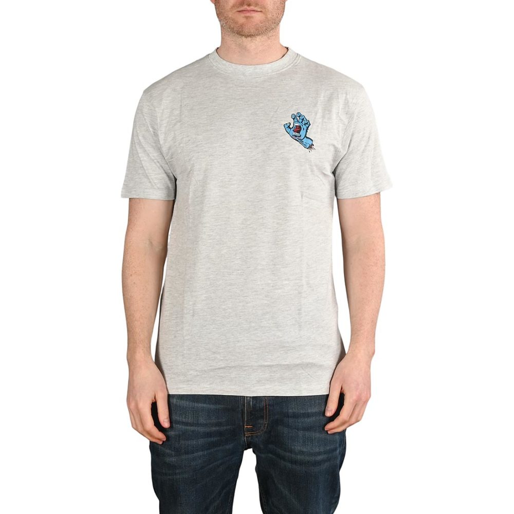 Santa Cruz Screaming Hand Chest S/S T-Shirt - Athletic Heather