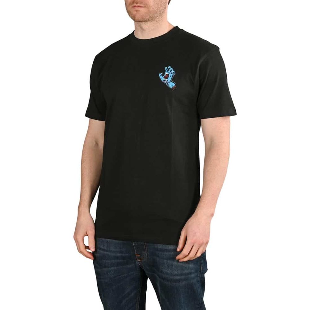 Santa Cruz Screaming Hand Chest T-Shirt - Black