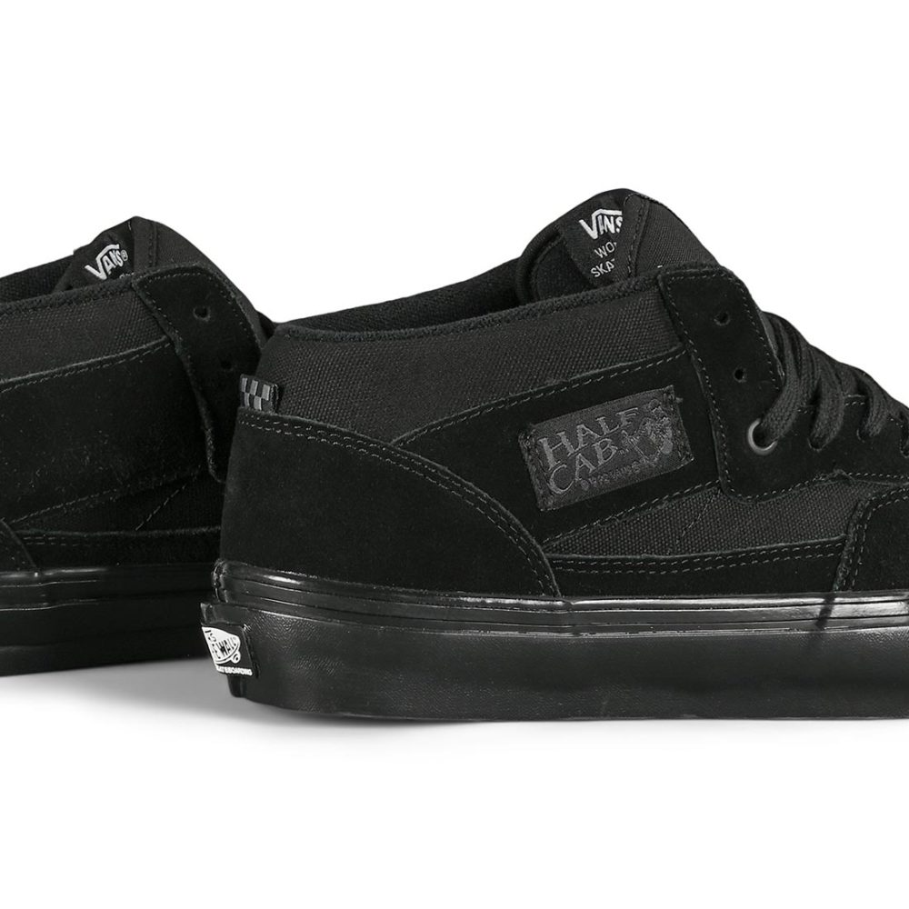 Vans Half Cab Pro Skate Shoes - Black/Black
