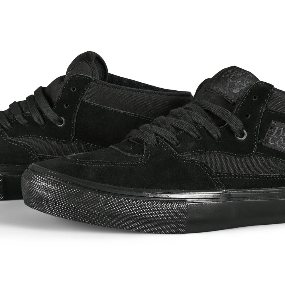 Vans Half Cab Pro Skate Shoes - Black / Black