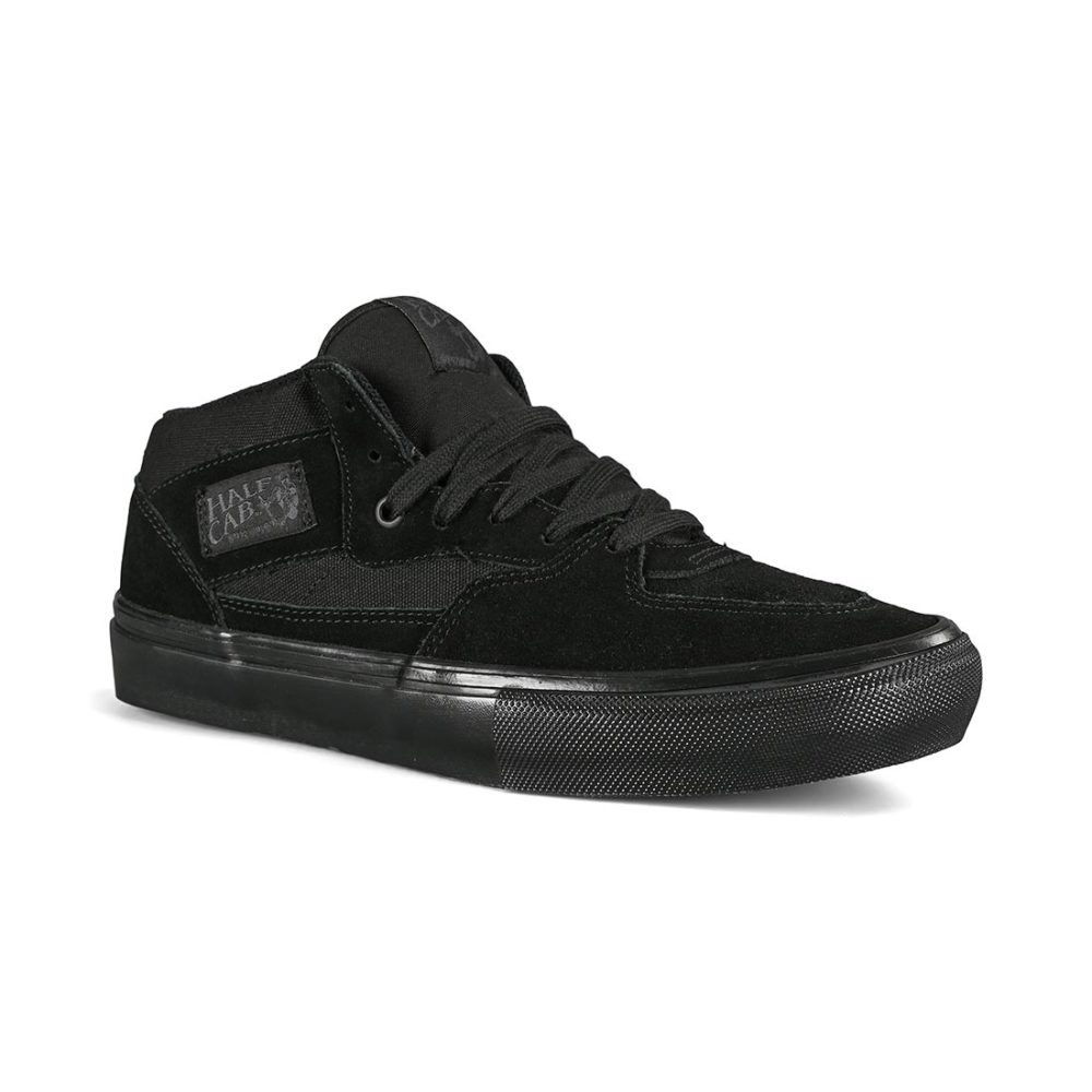 Vans Half Cab Pro Skate Shoes - Black/Black