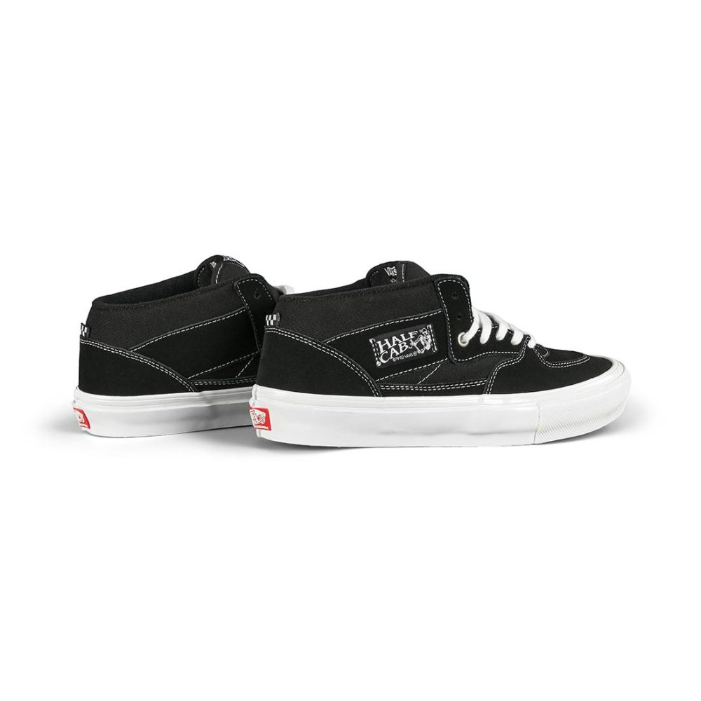 Vans Half Cab Pro Skate Shoes - Black / White