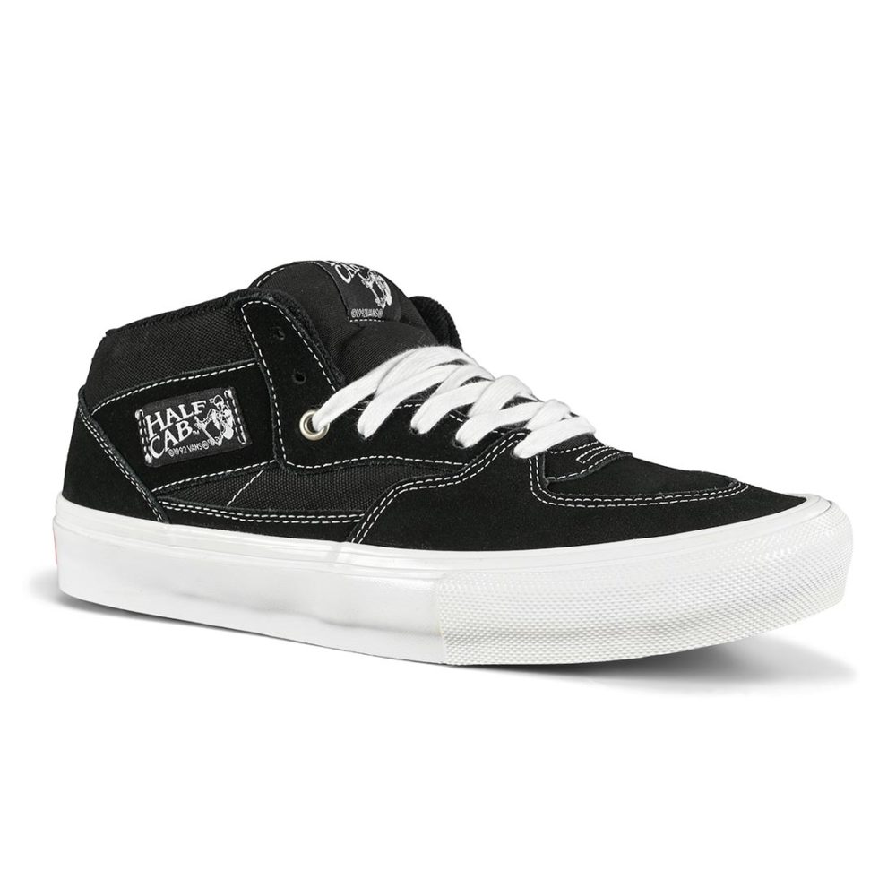 Vans Half Cab Pro Skate Shoes - Black / White