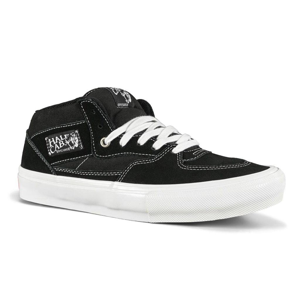 Vans Half Cab Skate Shoes - Black/White - Supereight