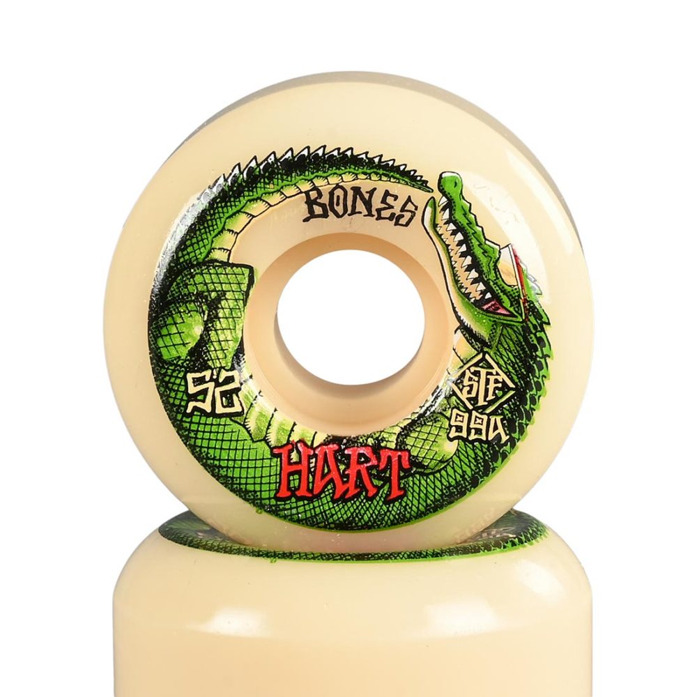 Bones Hart Speed Gator STF V5 Sidecuts 99a 52mm Skateboard Wheels