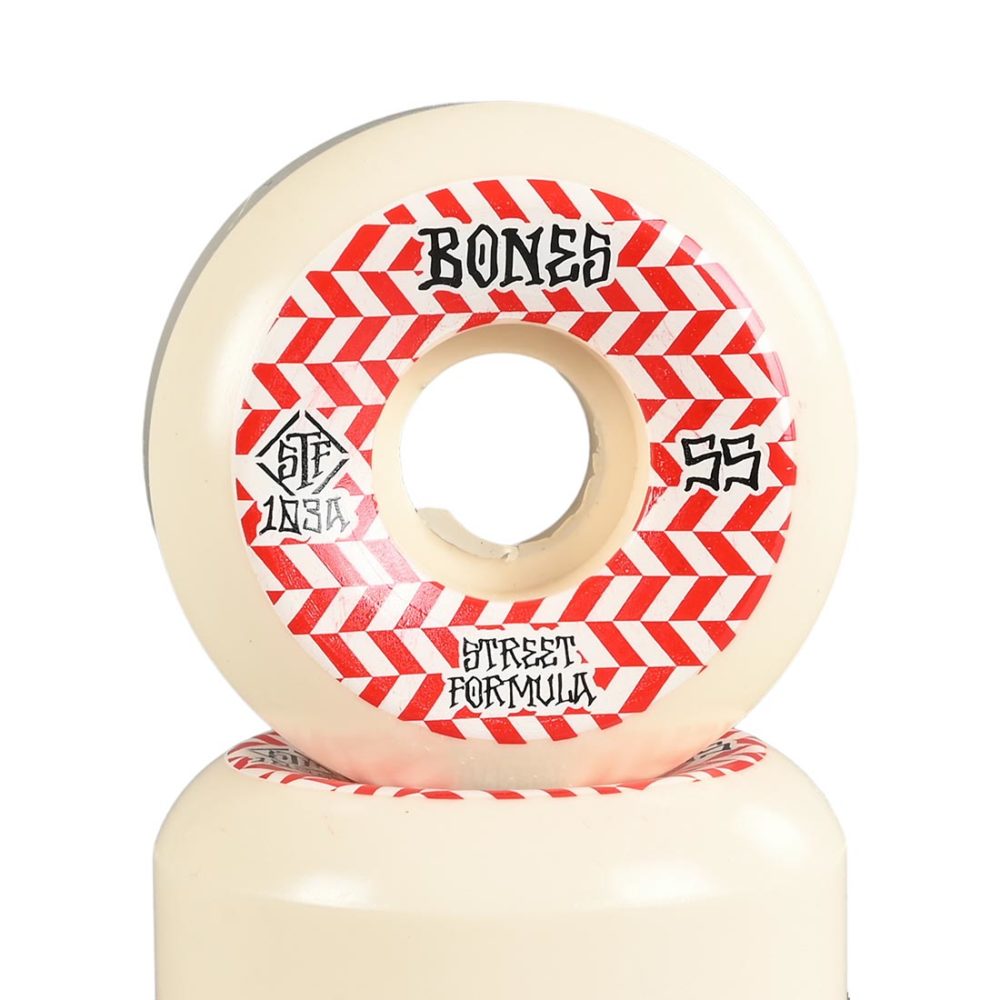 Bones Patterns STF V5 Sidecut 103a 55mm Wheels - White