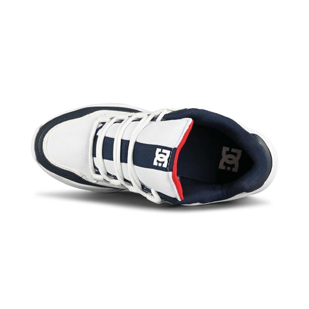 DC Decel SN Skate Shoes - White / Red / Blue