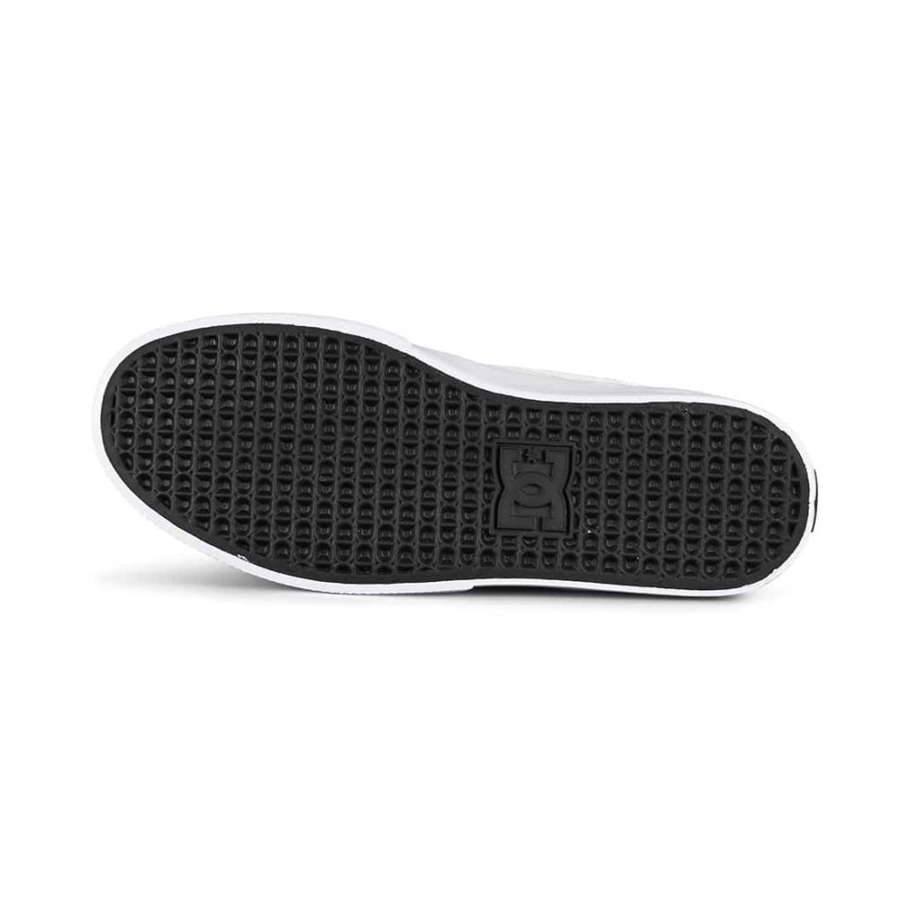 DC Kalis Vulc Skate Shoes - White / Black