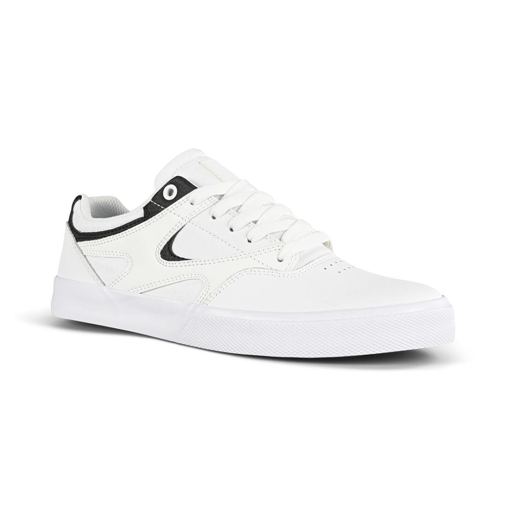 DC Kalis Vulc Skate Shoes - White / Black