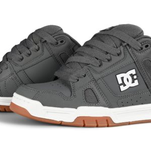 DC Stag Skate Shoes - Grey/Gum