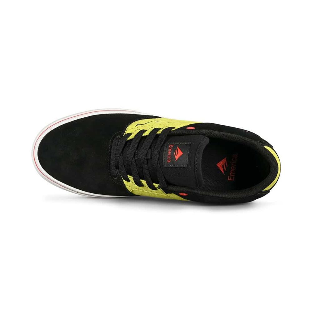 Emerica The Low Vulc Skate Shoes - Black / Green