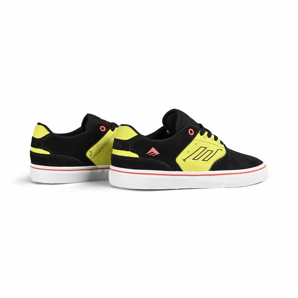 Emerica The Low Vulc Skate Shoes - Black / Green