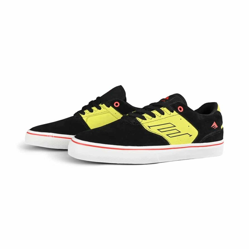 Emerica The Low Vulc Skate Shoes - Black / Green