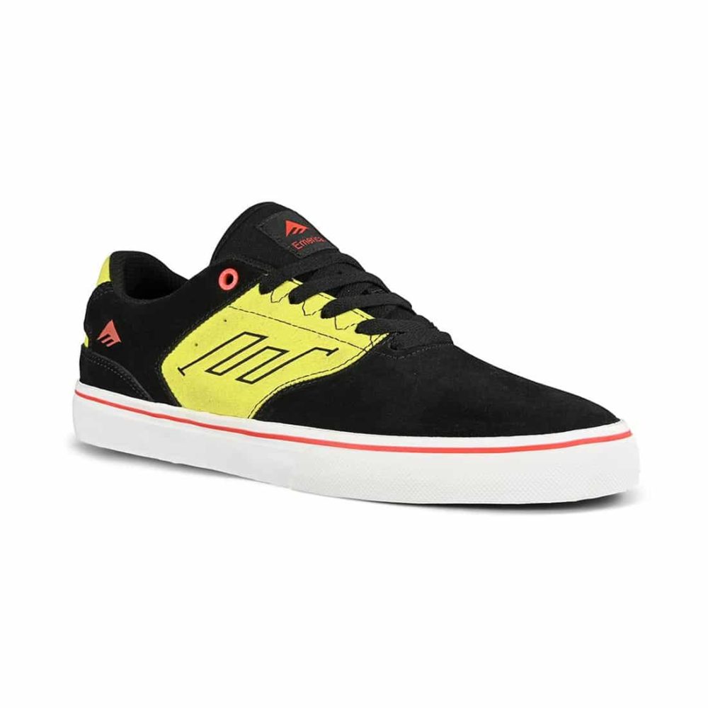 Emerica The Low Vulc Skate Shoes - Black / Green