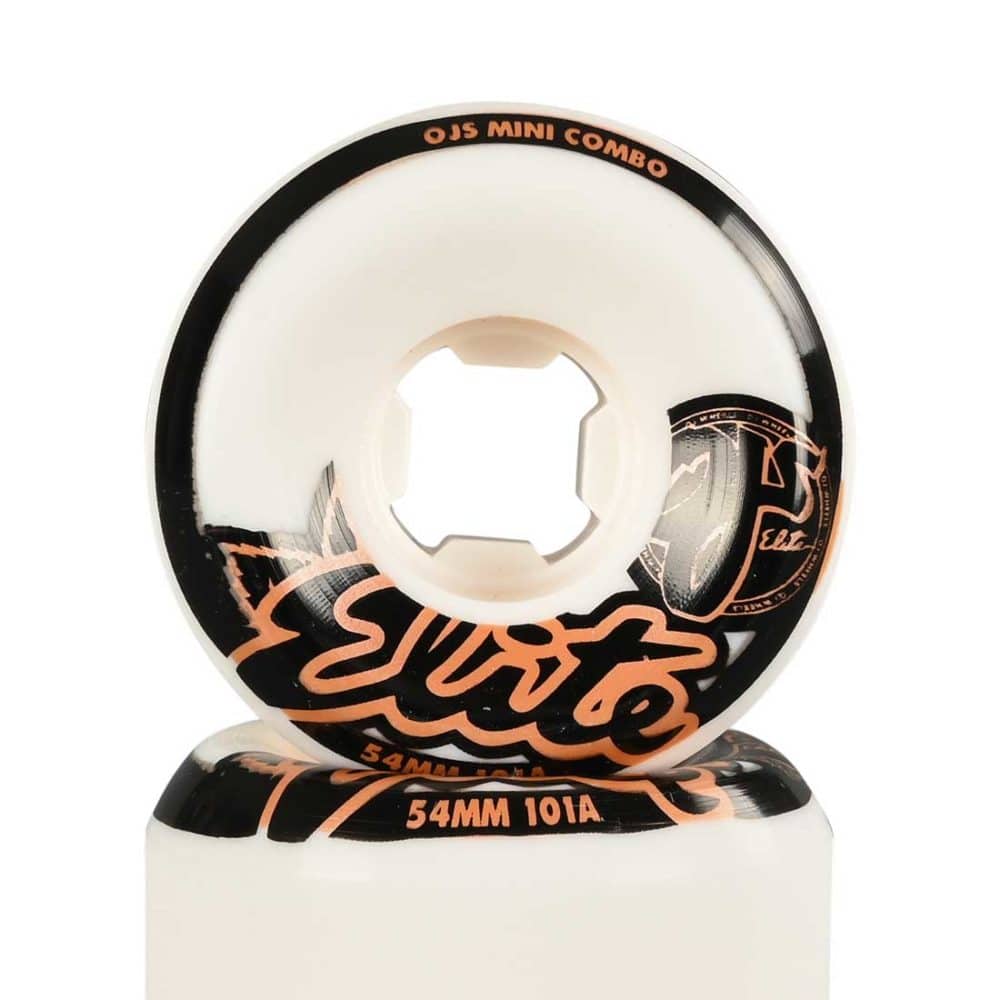 OJ Elite Mini Combo 101a 54mm Skateboard Wheels - White