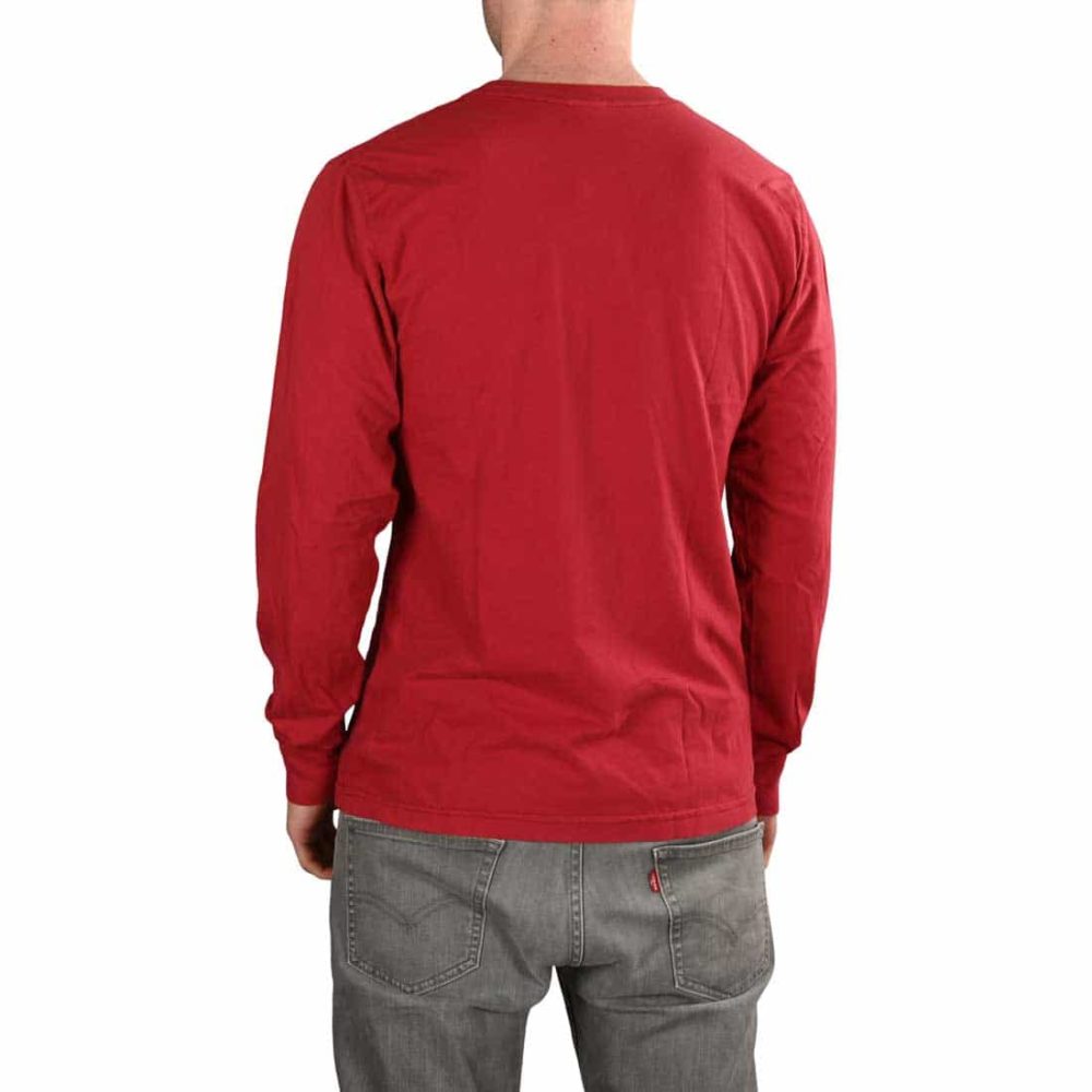 RIPNDIP Lord Nermal L/S Pocket T-Shirt - Burgundy