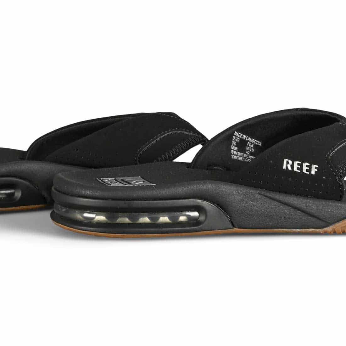 Reef Fanning Sandals Black Silver Supereight