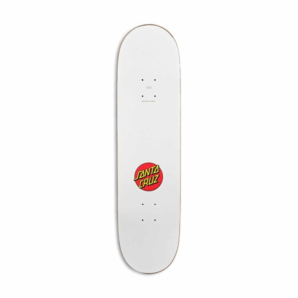 Santa Cruz Screaming Hand 8.25" Skateboard Deck - White