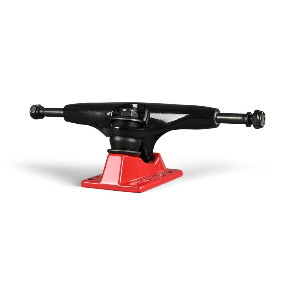 Tensor Alloys Skateboard Trucks (Pair) - Black / Red