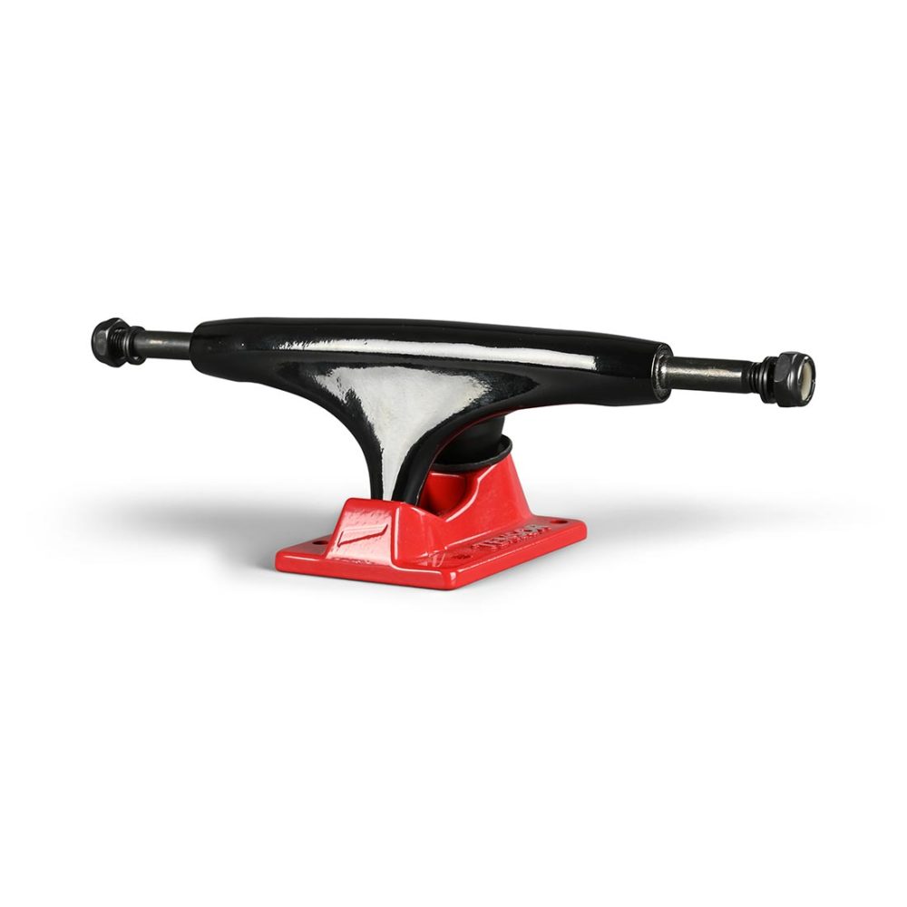 Tensor Alloys Skateboard Trucks (Pair) - Black / Red