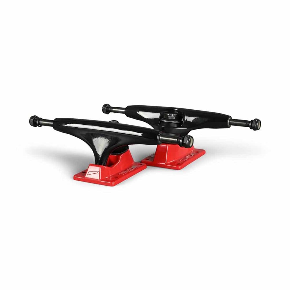 Tensor Alloys Skateboard Trucks (Pair) - Black / Red