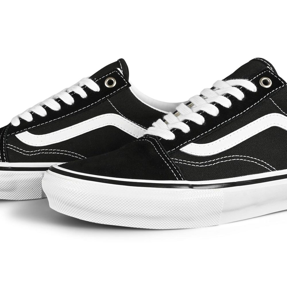 Vans Old Skool Pro Skate Shoes - Black / White