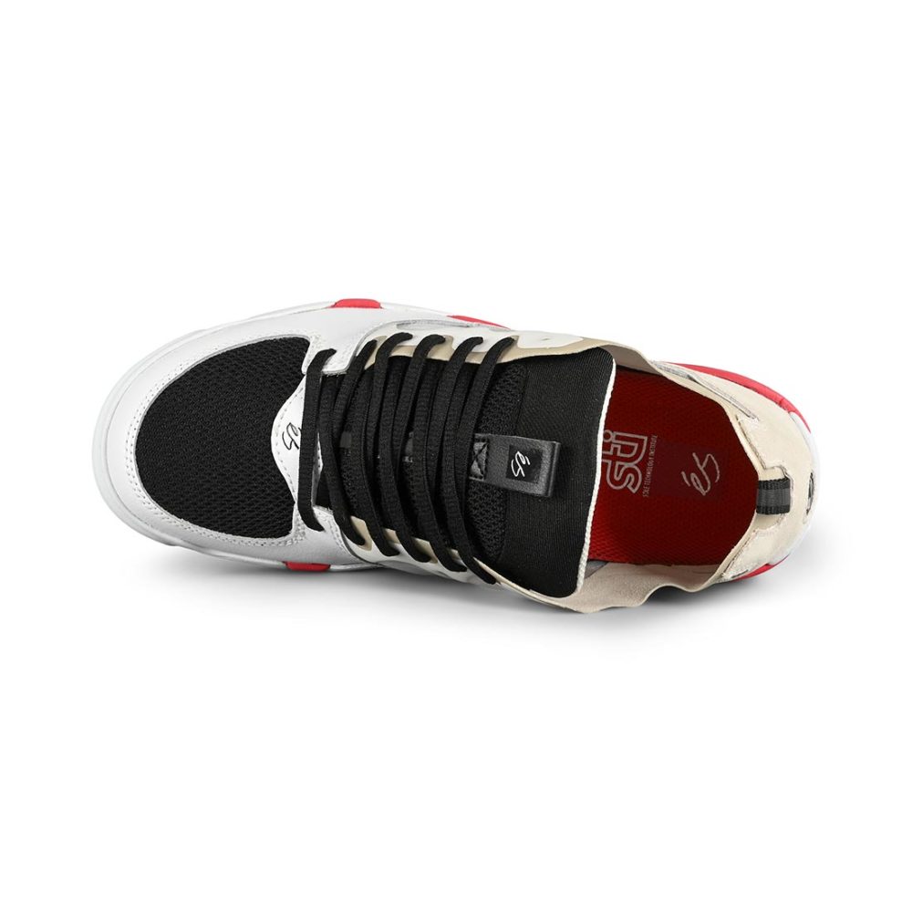 eS Silo Skate Shoes - White / Black / Red