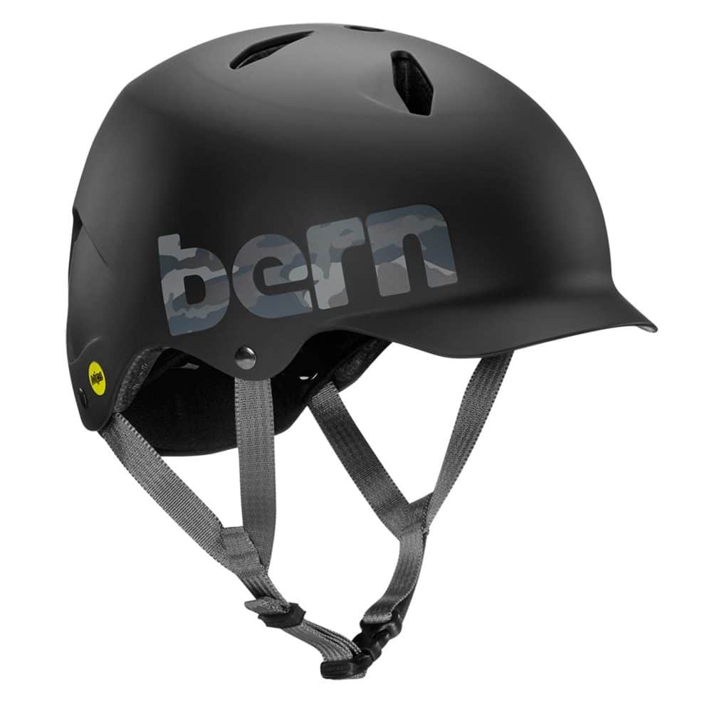 Bern Bandito EPS MIPS Youth Helmet - Matte Black/Camo Logo