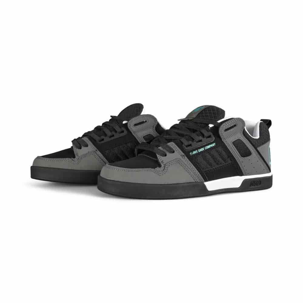 DVS Comanche 2.0+ Skate Shoes - Black/Charcoal/Turquoise