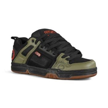 DVS Comanche Skate Shoes - Black/Olive/Orange Nubuck