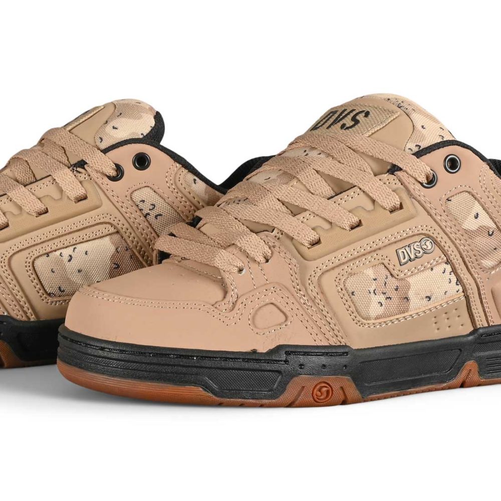 DVS Comanche Skate Shoes - Tan/Camo/Black