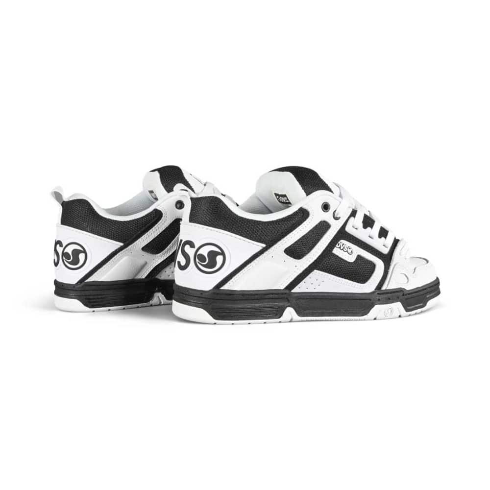 DVS Comanche Skate Shoes - White/Black/White Leather