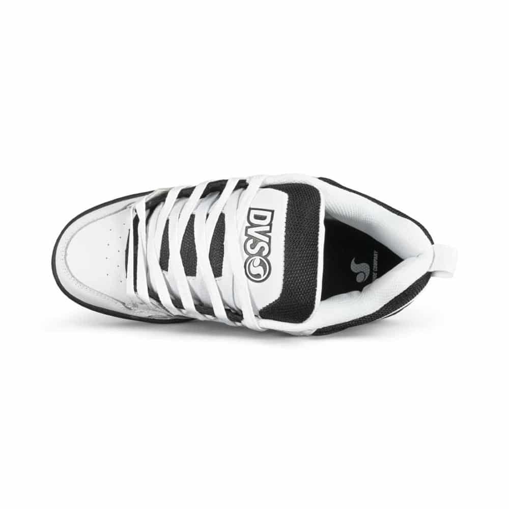 DVS Comanche Skate Shoes - White/Black/White Leather