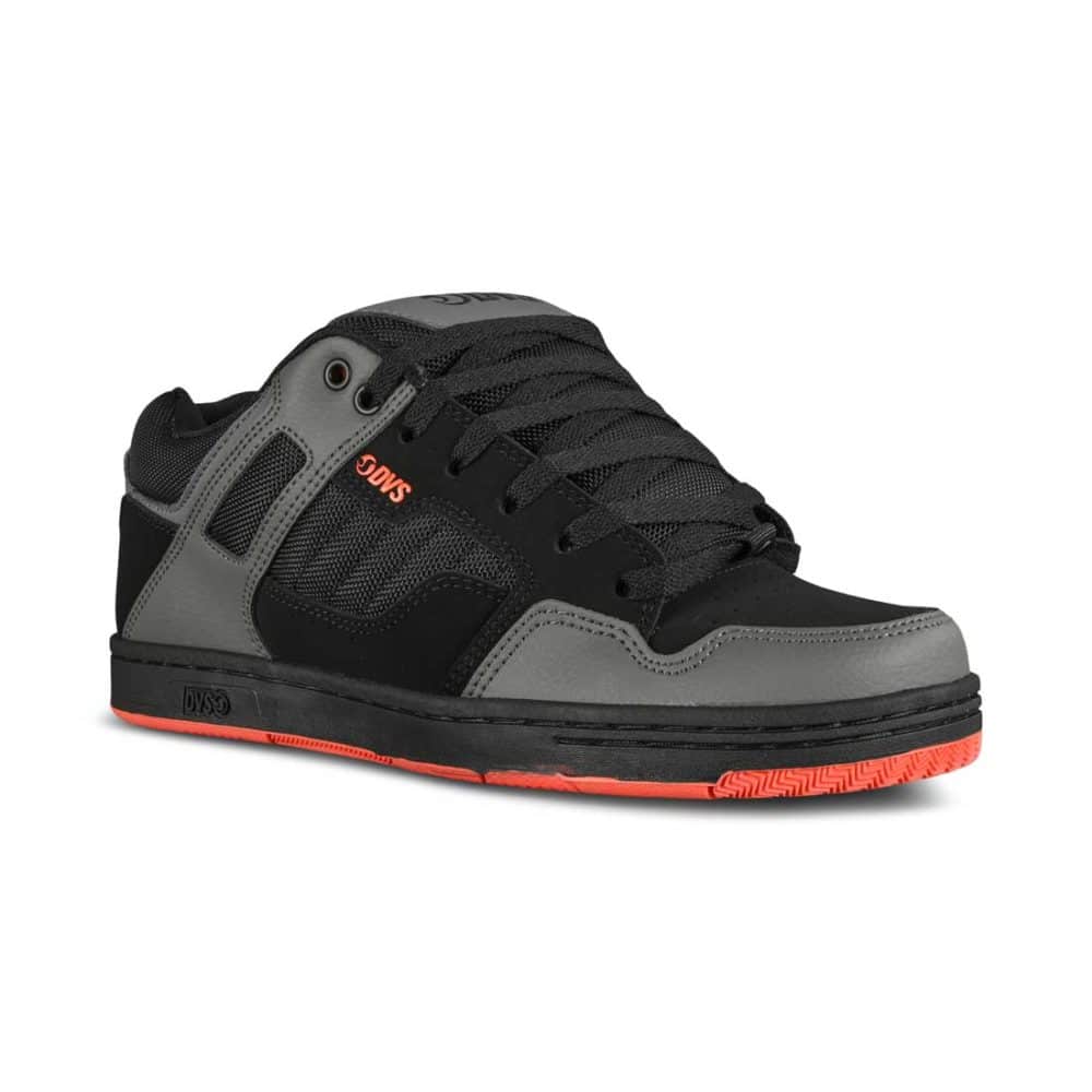 DVS Enduro 125 Skate Shoes - Black/Charcoal/Orange Nubuck