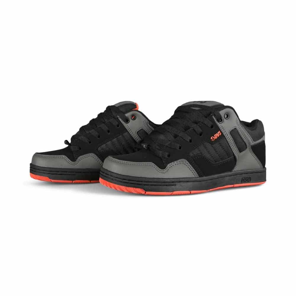 DVS Enduro 125 Skate Shoes - Black/Charcoal/Orange Nubuck