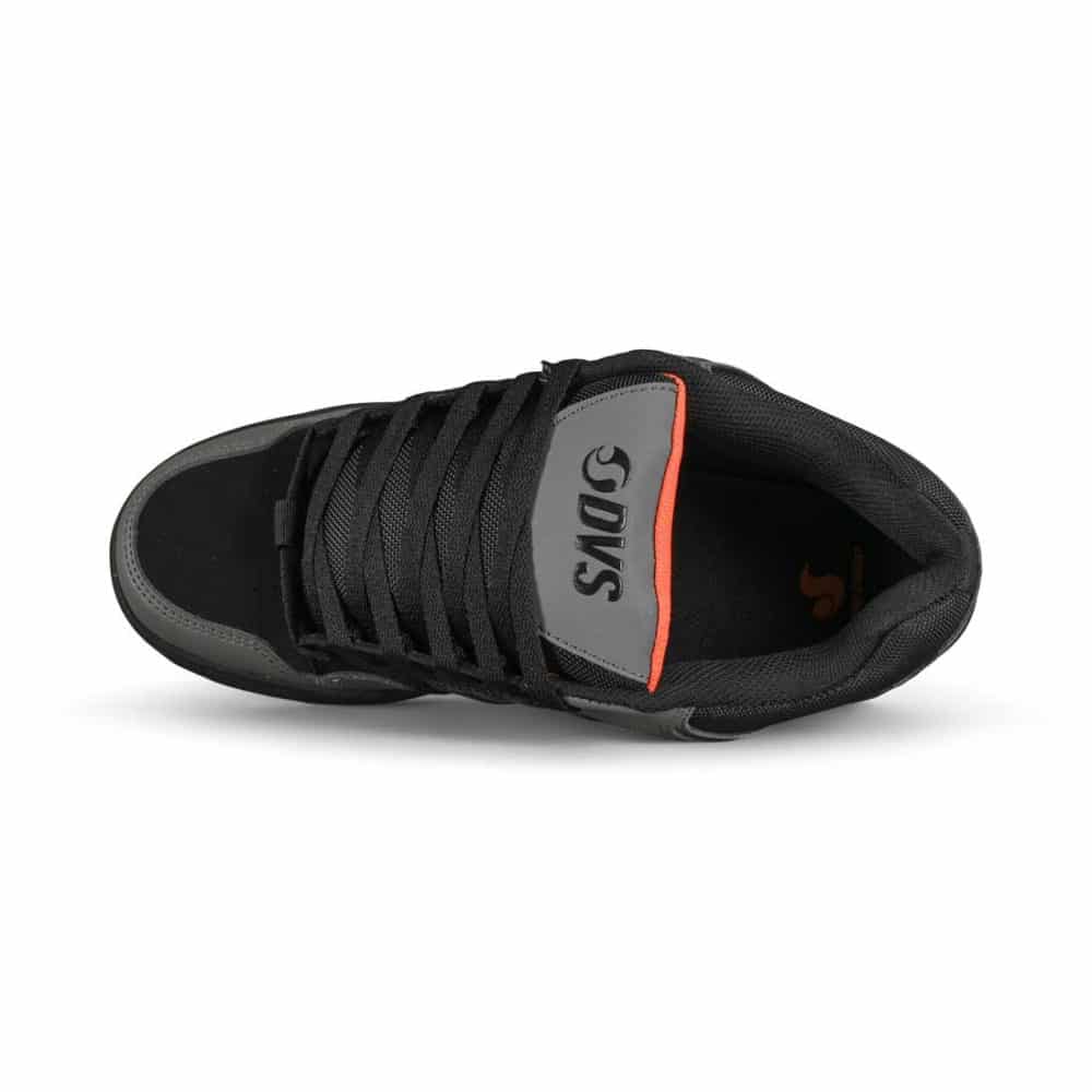 DVS Enduro 125 Skate Shoes - Black/Charcoal/Orange Nubuck