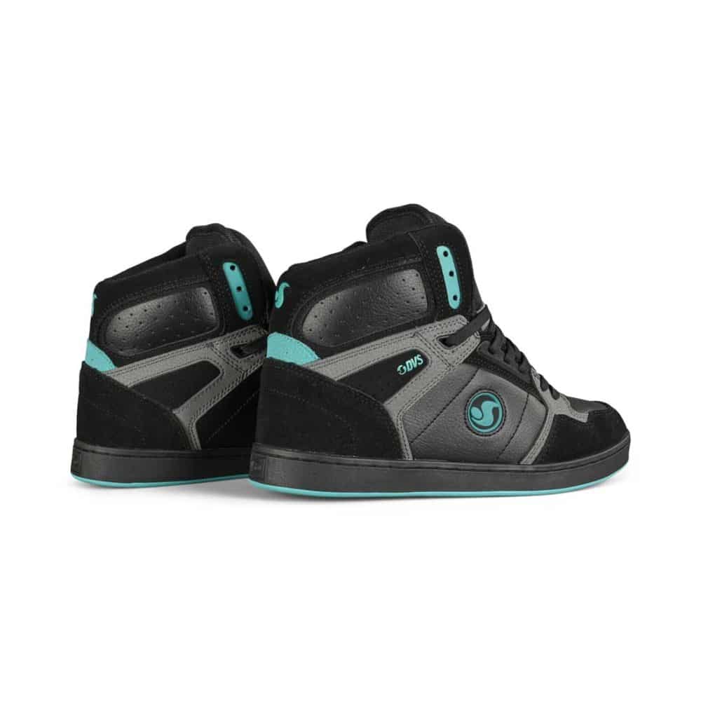 DVS Honcho High-Top Skate Shoes - Black/Charcoal/Turquoise