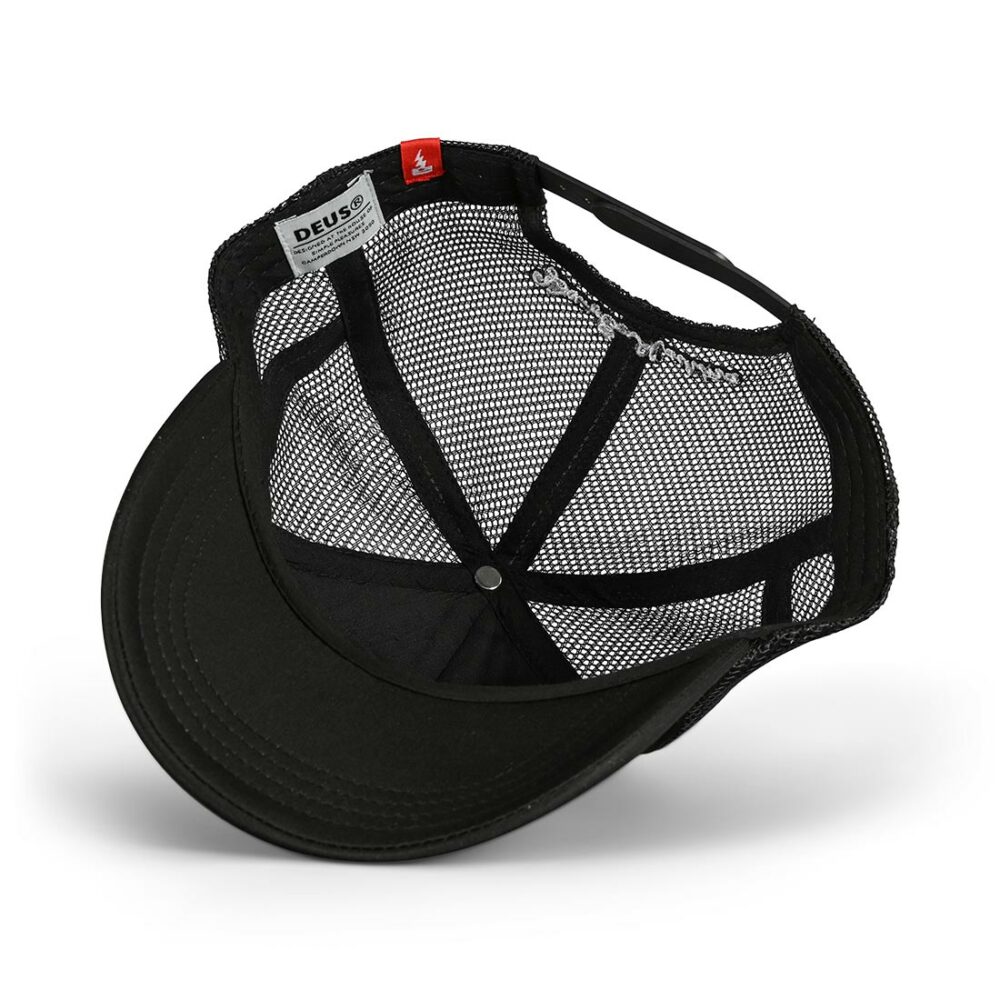 Deus Ex Machina Ibiza Address Mesh Back Trucker Cap - Black