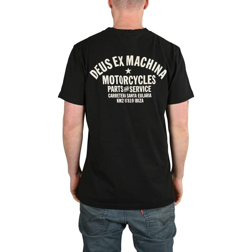 Deus Ex Machina Ibiza Address (Shield) S/S T-Shirt - Black