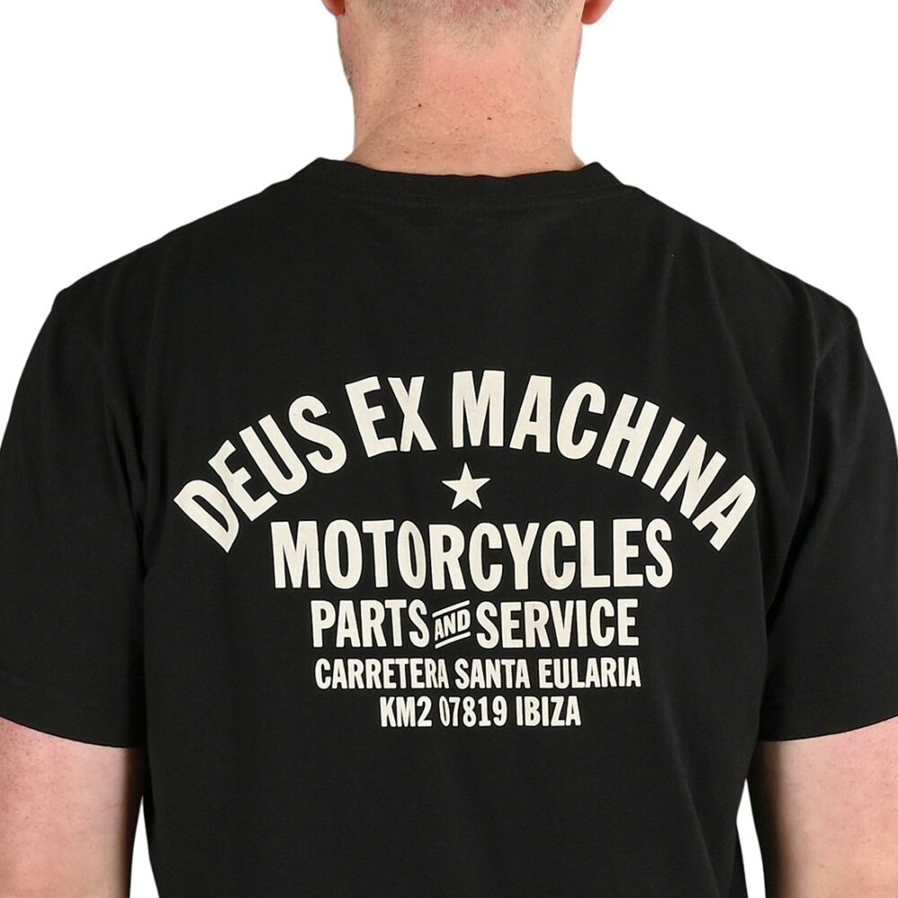 Deus Ex Machina Ibiza Address (Shield) S/S T-Shirt - Black