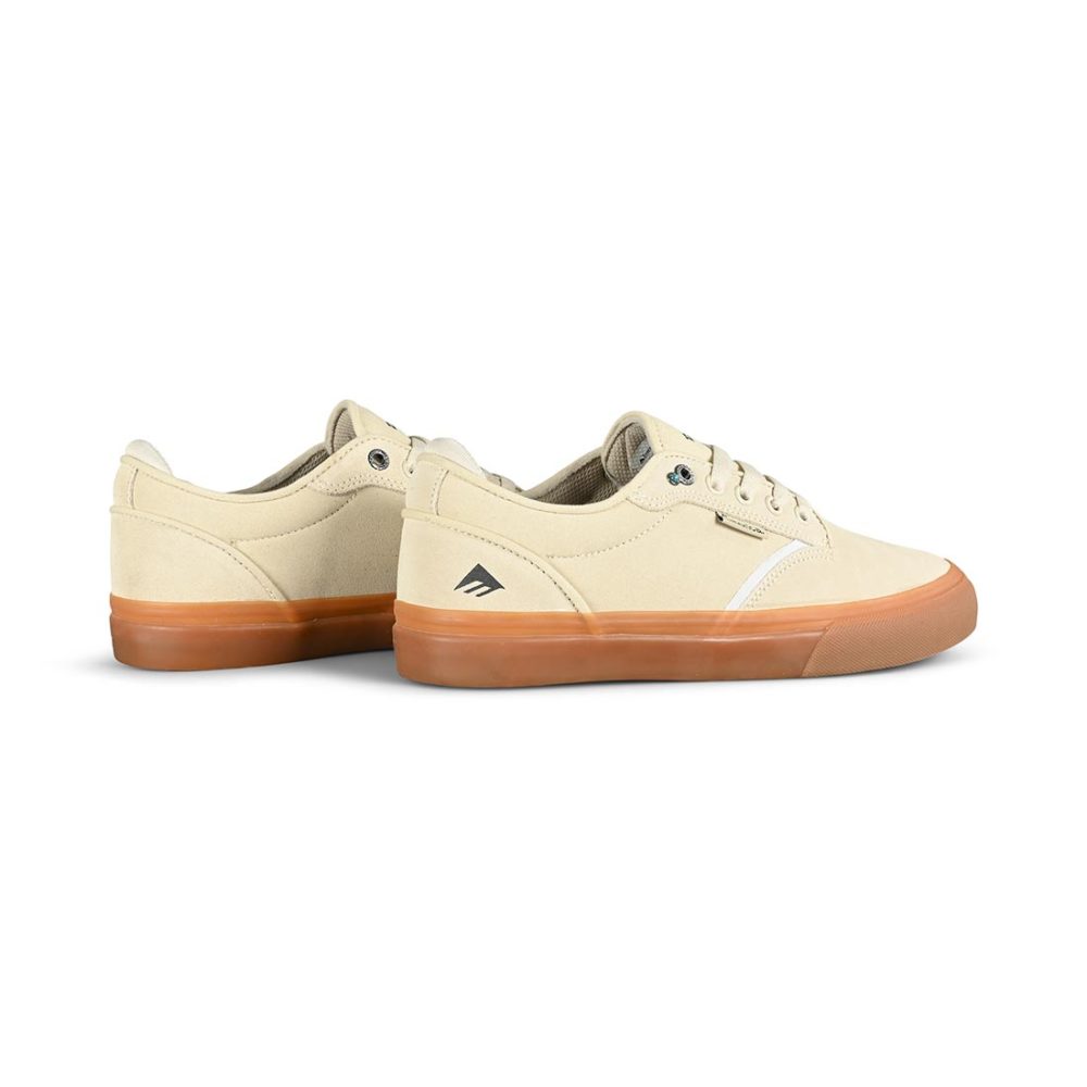 Emerica Dickson Skate Shoes - White/Gum