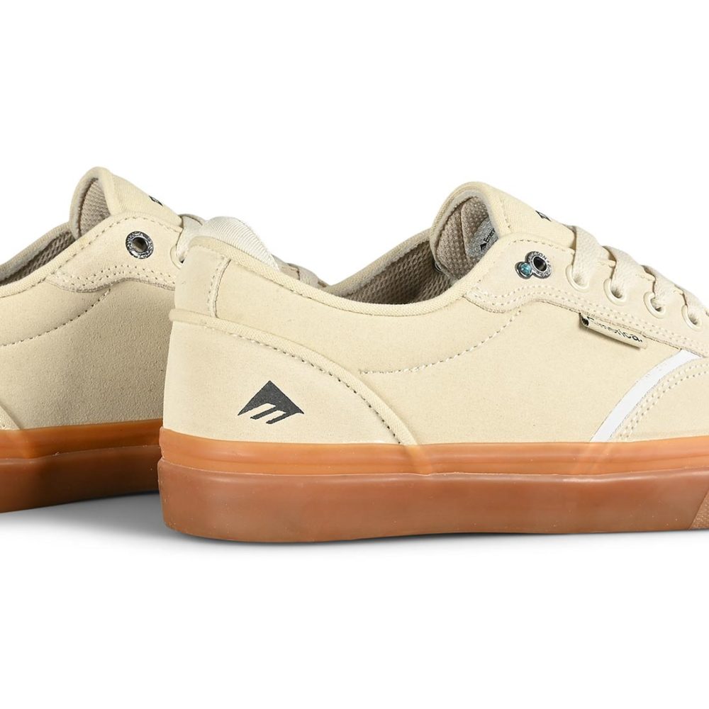 Emerica Dickson Skate Shoes - White/Gum