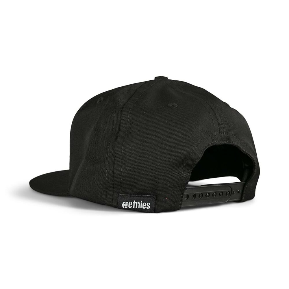 Etnies Icon Snapback Cap – Black/Black