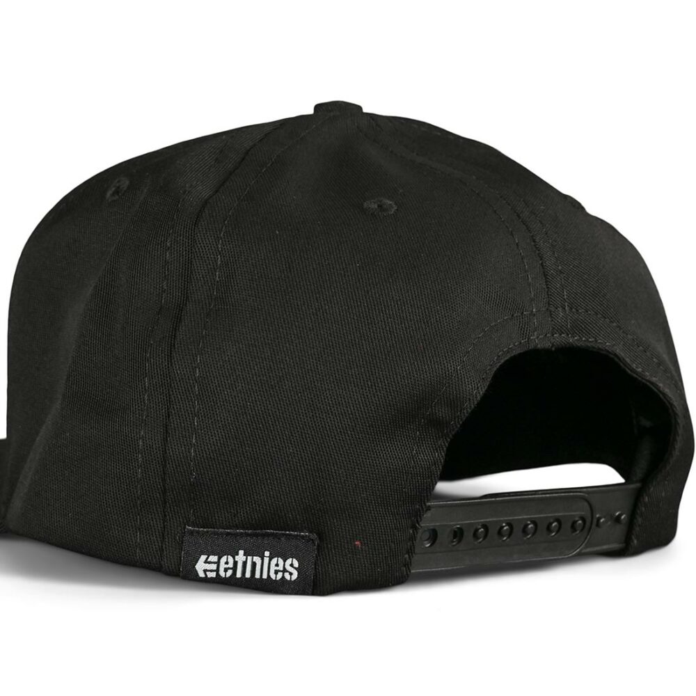 Etnies Icon Snapback Cap – Black/Black