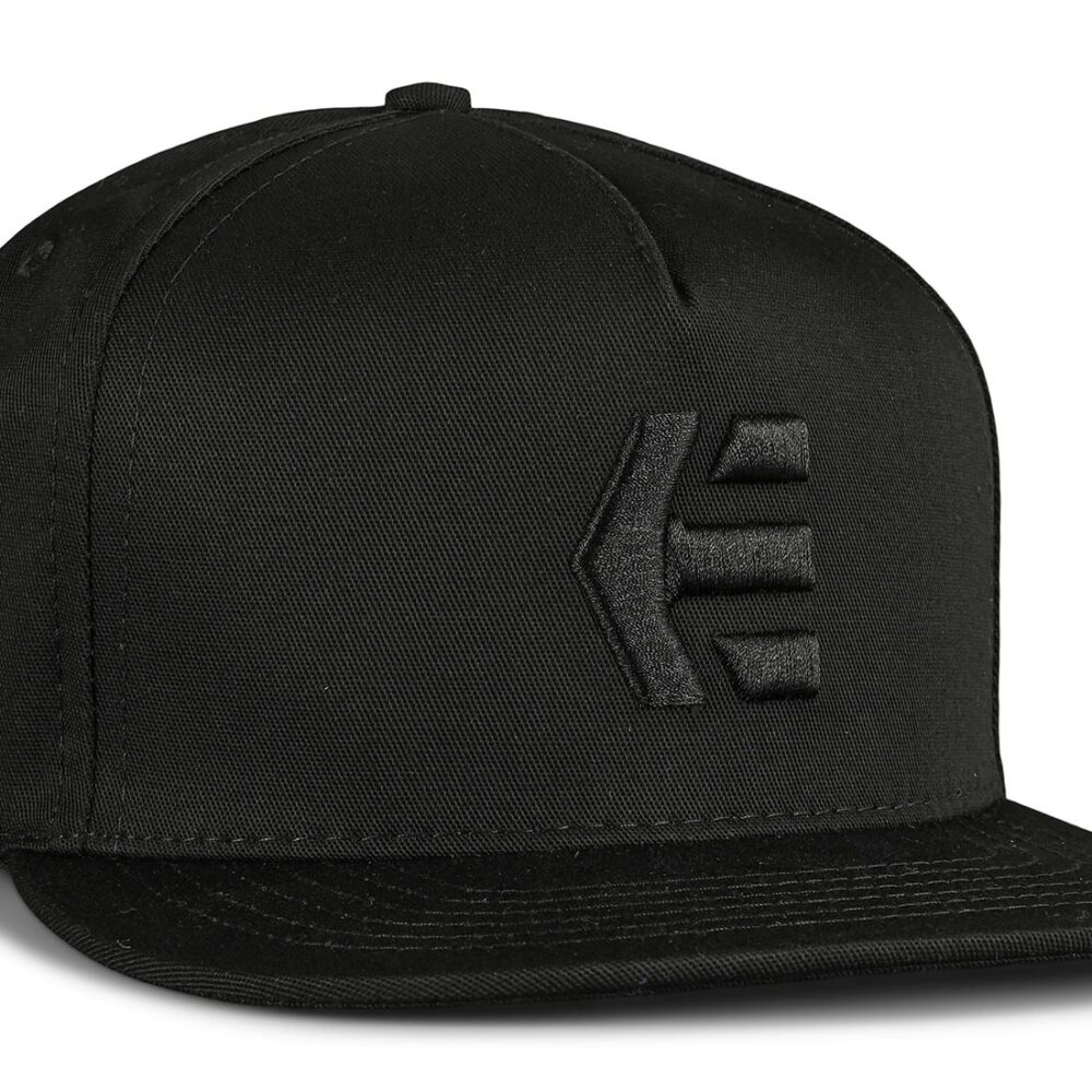 Etnies Icon Snapback Cap – Black/Black