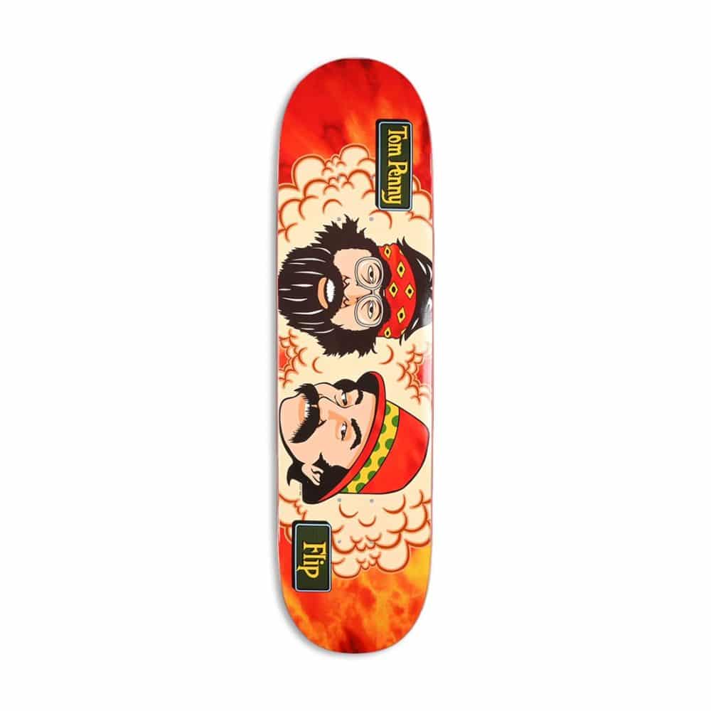 Flip Tom Penny Friends 8" Skateboard Deck - Orange Sunset